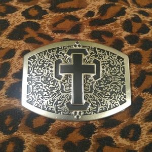 Cool cross belt buckle
